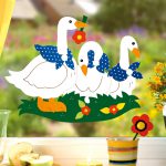 Gänse im Garten