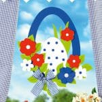 Osterdeko blau