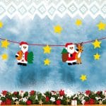 Weihnachtsmann-Girlande