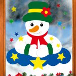 Schneemann auf Wolke