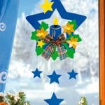 Weihnachtskerze blau
