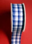 25 mm blau weiß Kariert