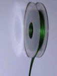 Schleifenband grün mit weißen Punkten 25 mm grün