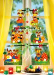 Osterhasen Fensterkreuz